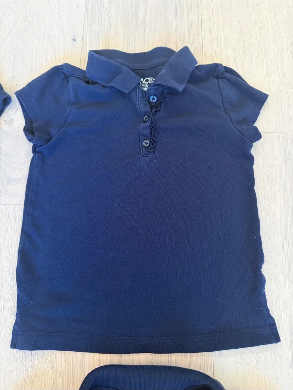 The Children's Place Navy Polo Shirt - Girls (Set of 4) Size 5/6